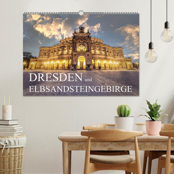 Produktbild: Dresden und Elbsandsteingebirge (Wandkalender 2026 DIN A2 quer), CALVENDO Monatskalender