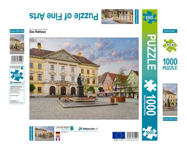 CALVENDO Puzzle Das Rathaus | 1000 Teile Lege-Größe 64x48cm Foto-Puzzle für glückliche Stunden