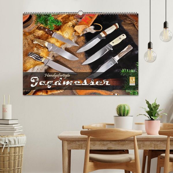 Produktbild: Handgefertigte Jagdmesser (Wandkalender 2026 DIN A2 quer), CALVENDO Monatskalender