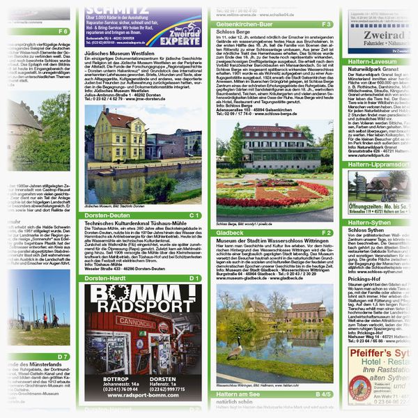 Recklinghausen - Halterner Stausee - Südliches Münsterland 1:50 000