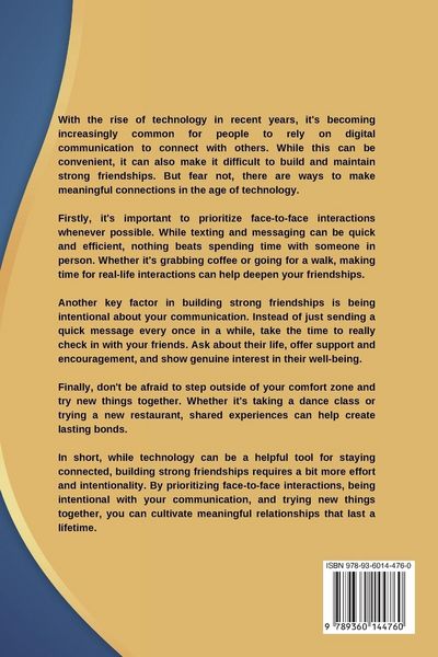 Produktbild: Making Strong Friendships in the Age of Technology