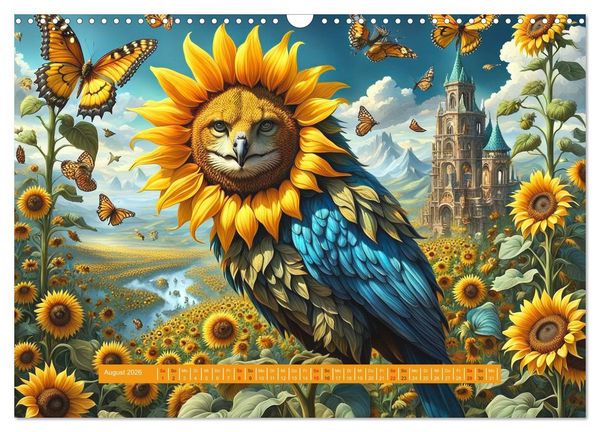 Produktbild: Verborgene Welten: Arkanum der mystischen Tierwesen (Wandkalender 2026 DIN A3 quer), CALVENDO Monatskalender
