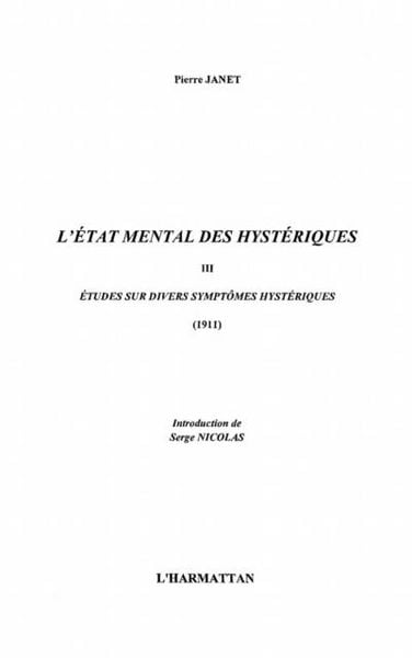 Produktbild: L'Etat mental des hysteriques (Volume III)