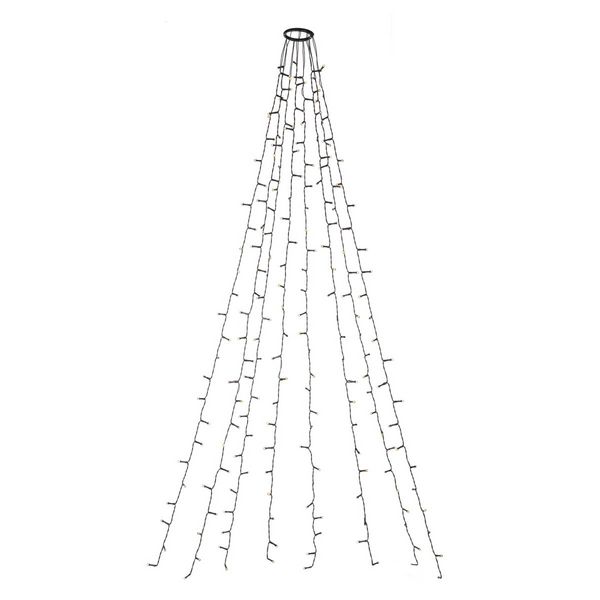 Produktbild: Idena Lichterkette NewTec Weihnachtsbaum-&Uuml;berwurf 200 LED warmwei&szlig; f&uuml;r Innen & Au&szlig;en