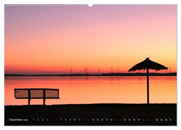 Produktbild: D&uuml;mmer, Malerische See-Momente (Wandkalender 2026 DIN A2 quer), CALVENDO Monatskalender