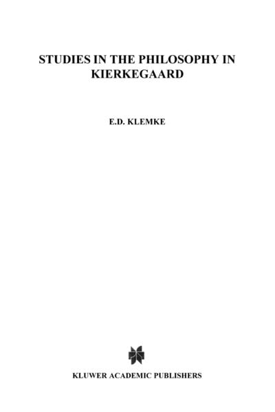 Produktbild: Studies in the Philosophy of Kierkegaard