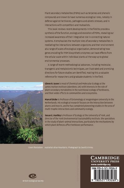Produktbild: The Ecology of Plant Secondary Metabolites