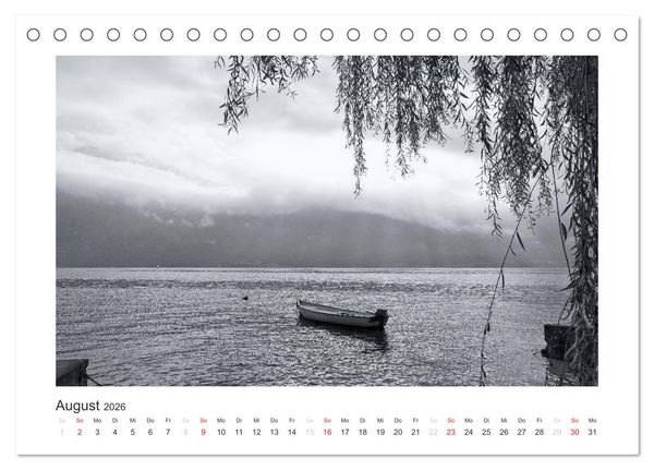 Produktbild: Limone sul Garda schwarzwei&szlig; (Tischkalender 2026 DIN A5 quer), CALVENDO Monatskalender