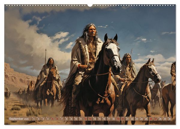 Produktbild: Indianische Impressionen (Wandkalender 2026 DIN A2 quer), CALVENDO Monatskalender