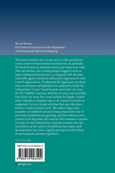 Produktbild: Port State Jurisdiction and the Regulation of International Merchant Shipping