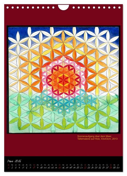 Produktbild: Die heilige Blume des Lebens - Mandalas von Istvan Seidel (Wandkalender 2026 DIN A4 hoch), CALVENDO Monatskalender