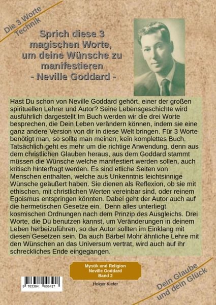 Produktbild: Sprich diese 3 magischen Worte, um deine W&uuml;nsche zu manifestieren - Neville Goddard
