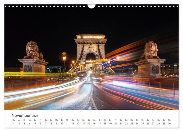 Produktbild: Budapest - Ungarns einzigartige Hauptstadt an der Donau. (Wandkalender 2026 DIN A3 quer), CALVENDO Monatskalender