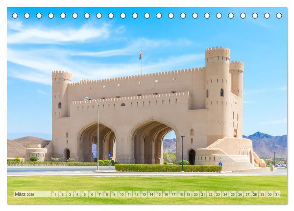Produktbild: Oman - Historische Perle des Orients (Tischkalender 2026 DIN A5 quer), CALVENDO Monatskalender