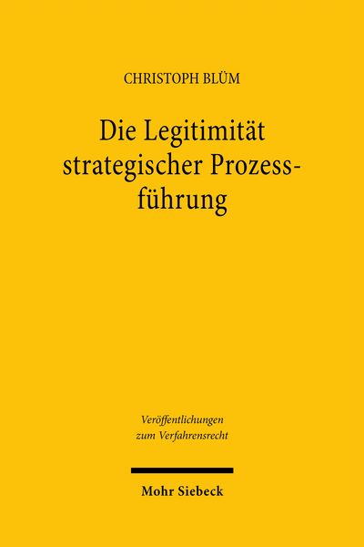 Produktbild: Die Legitimit&auml;t strategischer Prozessf&uuml;hrung