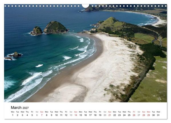 Produktbild: New Zealand's Stunning Coastline (Wall Calendar 2027 DIN A3 landscape), CALVENDO 12 Month Wall Calendar