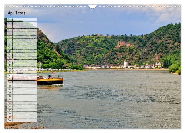 Produktbild: Von Lahnstein bis R&uuml;desheim - Am wundersch&ouml;nen Mittelrhein (Wandkalender 2026 DIN A3 quer), CALVENDO Monatskalender