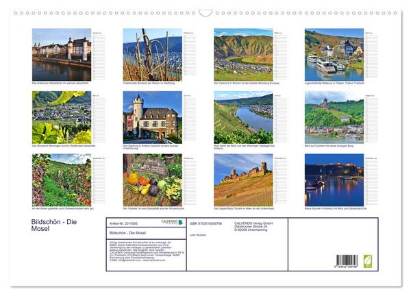 Produktbild: Bildsch&ouml;n - Die Mosel (Wandkalender 2026 DIN A2 quer), CALVENDO Monatskalender