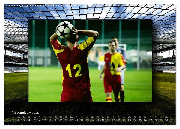 Produktbild: Fu&szlig;ball regiert die Welt (Wandkalender 2026 DIN A2 quer), CALVENDO Monatskalender