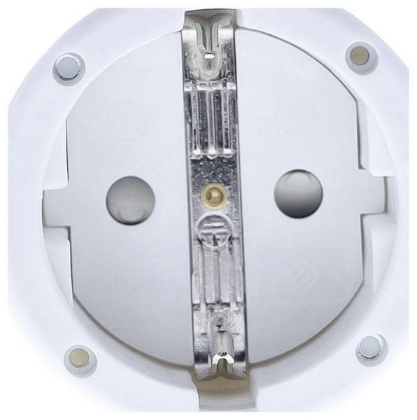 Produktbild: AS Schwabe 62224 Schutzkontaktkupplung PVC 230V Wei&szlig;