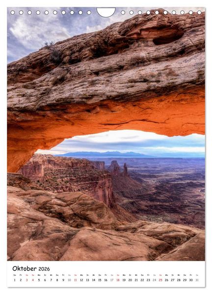 Produktbild: Eine Reise durch die Canyons der USA (Wandkalender 2026 DIN A4 hoch), CALVENDO Monatskalender