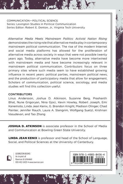 Produktbild: Alternative Media Meets Mainstream Politics