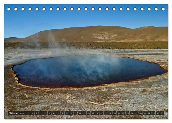 Produktbild: Atacama W&uuml;ste - Landschaften der Extreme (Tischkalender 2026 DIN A5 quer), CALVENDO Monatskalender