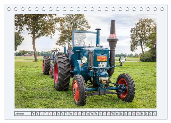 Produktbild: Alte Sch&auml;tzchen - Traktoren (Tischkalender 2026 DIN A5 quer), CALVENDO Monatskalender