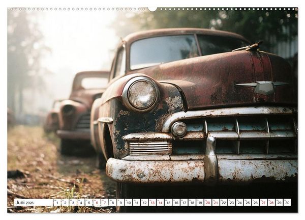 Produktbild: Rost trifft Nostalgie (hochwertiger Premium Wandkalender 2026 DIN A2 quer), Kunstdruck in Hochglanz