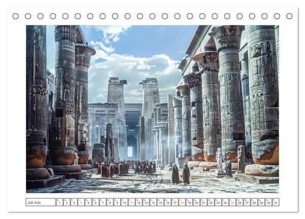 Produktbild: Im Schatten der Pyramiden (Tischkalender 2026 DIN A5 quer), CALVENDO Monatskalender