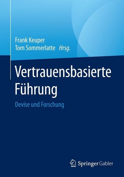 Produktbild: Vertrauensbasierte F&uuml;hrung