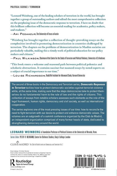 Produktbild: Democratic Responses To Terrorism
