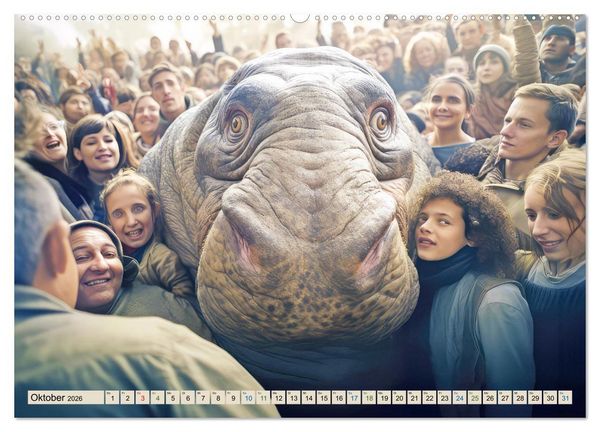 Produktbild: Gutm&uuml;tige Giganten &ndash; Humorbilder (Wandkalender 2026 DIN A2 quer), CALVENDO Monatskalender