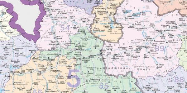 Produktbild: freytag & berndt &Ouml;sterreich Postleitzahlen 1:500.000