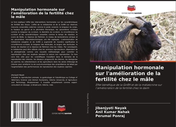 Produktbild: Manipulation hormonale sur l'am&eacute;lioration de la fertilit&eacute; chez le m&acirc;le