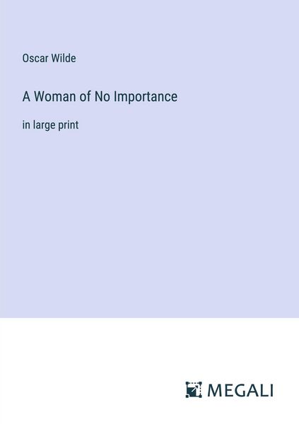 Produktbild: A Woman of No Importance