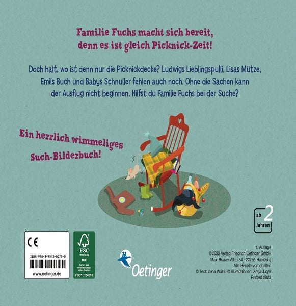 Produktbild: Familie Fuchs sucht ihre Sachen, denn sie will heute Picknick machen