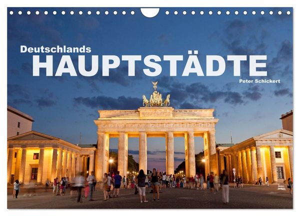 Produktbild: Deutschlands Hauptst&auml;dte (Wandkalender 2026 DIN A4 quer), CALVENDO Monatskalender