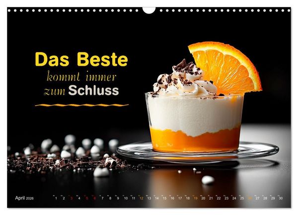 Produktbild: Dessert - Liebe auf den ersten Biss (Wandkalender 2026 DIN A3 quer), CALVENDO Monatskalender