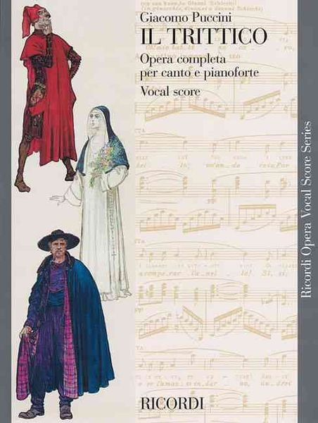 Produktbild: Puccini - Il Trittico Opera Vocal Score Complete Opera Vocal Score Book for Singers and Teachers Full Piano Reduction for Il Tabarro Suor Angelica Gianni Schicchi Study and Performance Edition