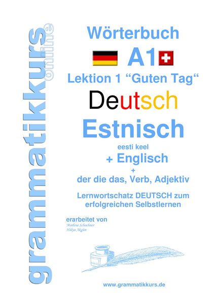Produktbild: W&ouml;rterbuch Deutsch - Estnisch - Englisch Niveau A1