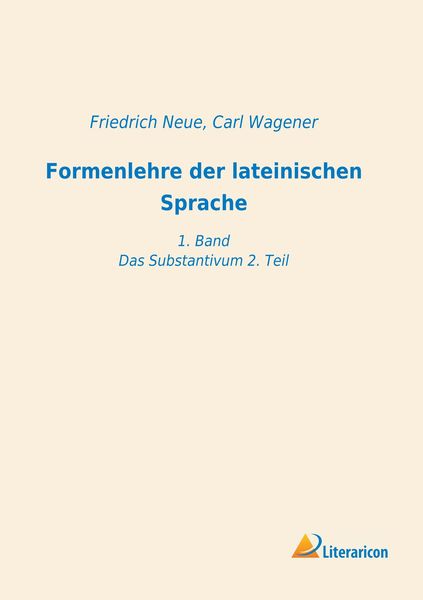 Produktbild: Formenlehre der lateinischen Sprache