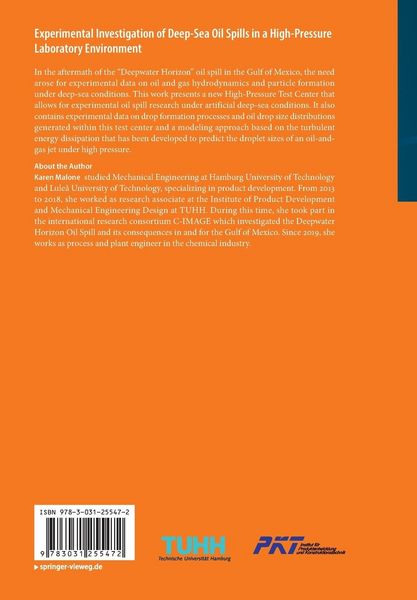 Produktbild: Experimental Investigation of Deep‐Sea Oil Spills in a High‐Pressure Laboratory Environment