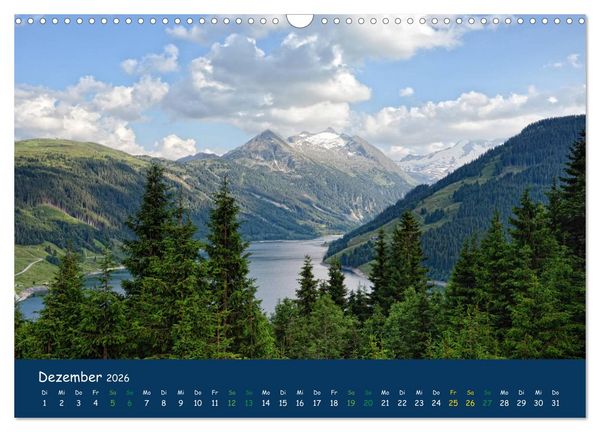 Produktbild: Bergwelt Hohe Tauern - Wandergenuss in alpiner Landschaft (Wandkalender 2026 DIN A3 quer), CALVENDO Monatskalender