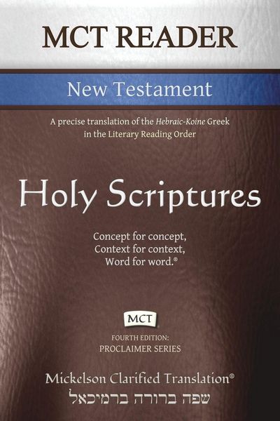 Produktbild: MCT Reader New Testament, Mickelson Clarified
