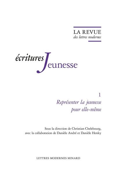 Produktbild: La Revue des Lettres Modernes; Ecritures Jeunesse N.1; Representer