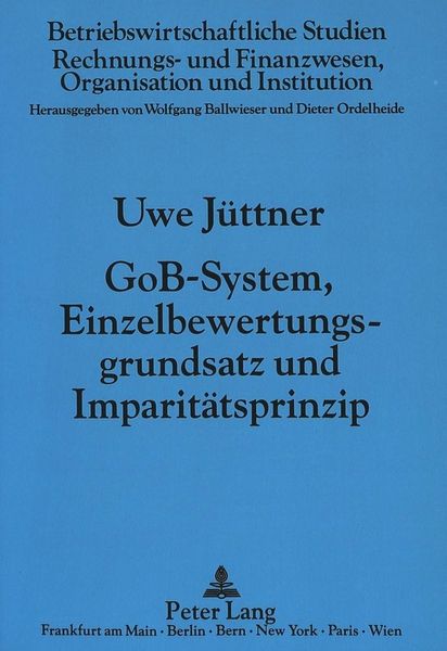 Produktbild: GoB-System, Einzelbewertungsgrundsatz und Imparit&auml;tsprinzip