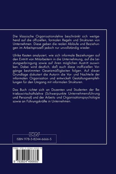 Produktbild: Informale Organisation und Mitarbeiter-Lebenszyklus