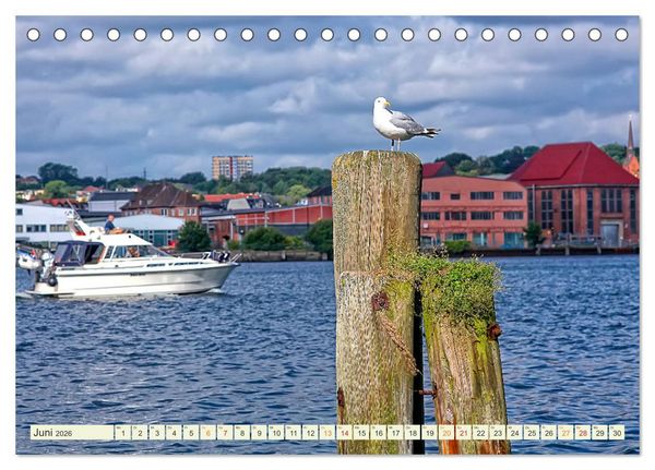Produktbild: Bezauberndes Flensburg (Tischkalender 2026 DIN A5 quer), CALVENDO Monatskalender