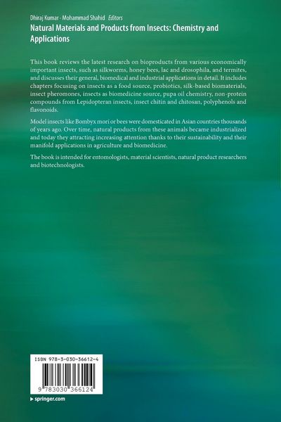 Produktbild: Natural Materials and Products from Insects: Chemistry and Applications